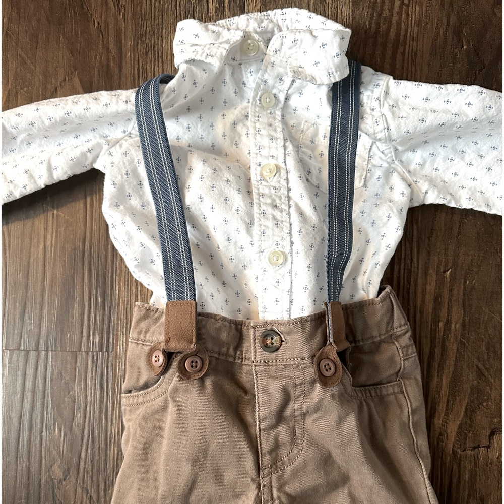 Carter’s Baby Boy Suspenders Set 9 Months